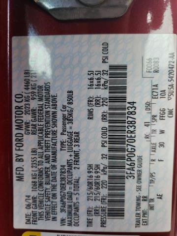 Photo 10 from auction – 2014 FORD FUSION S with VIN 3FA6P0G70ER387834