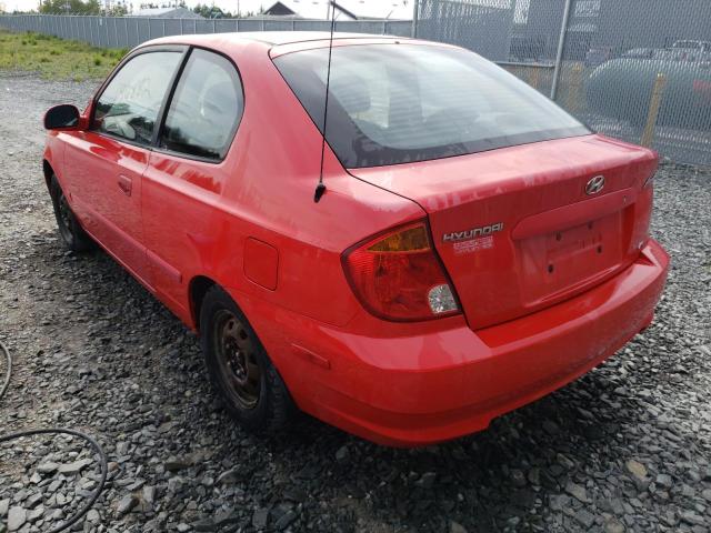 Photo 3 from auction – 2003 HYUNDAI ACCENT BAS with VIN KMHCG35G83U238106