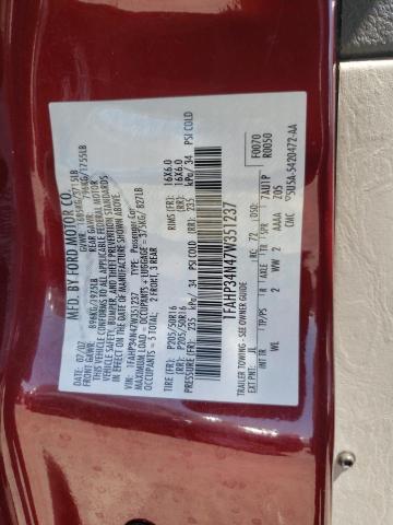 Photo 10 from auction – 2007 FORD FOCUS ZX4 with VIN 1FAHP34N47W351237