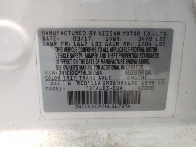 Photo 10 from auction – 2017 NISSAN VERSA NOTE with VIN 3N1CE2CP7HL367594