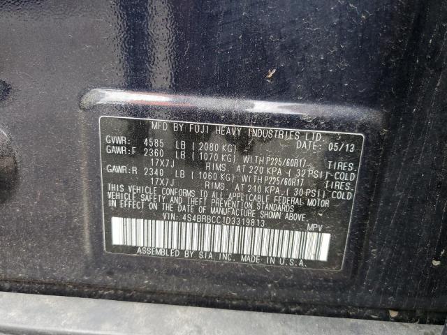 Photo 10 from auction – 2013 SUBARU OUTBACK 2. with VIN 4S4BRBCC1D3319813