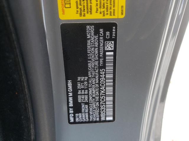 Photo 10 from auction – 2019 BMW M4 CS with VIN WBS3S7C57KAC09445