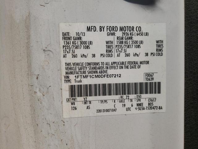 Photo 10 from auction – 2013 FORD F150 with VIN 1FTMF1CM0DFE07212