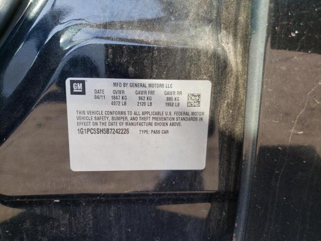 Photo 10 from auction – 2011 CHEVROLET CRUZE LS with VIN 1G1PC5SH5B7242226