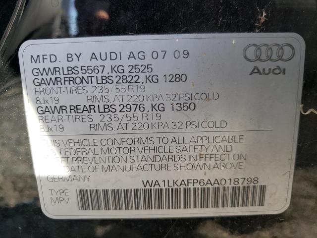 Photo 10 from auction – 2010 AUDI Q5 PREMIUM with VIN WA1LKAFP6AA018798