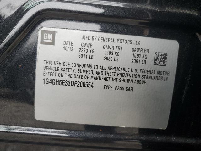 Photo 10 from auction – 2013 BUICK LACROSSE P with VIN 1G4GH5E33DF200554
