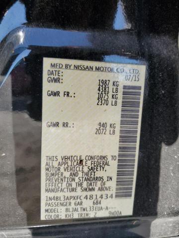 Photo 10 from auction – 2015 NISSAN ALTIMA 3.5 with VIN 1N4BL3APXFC481434