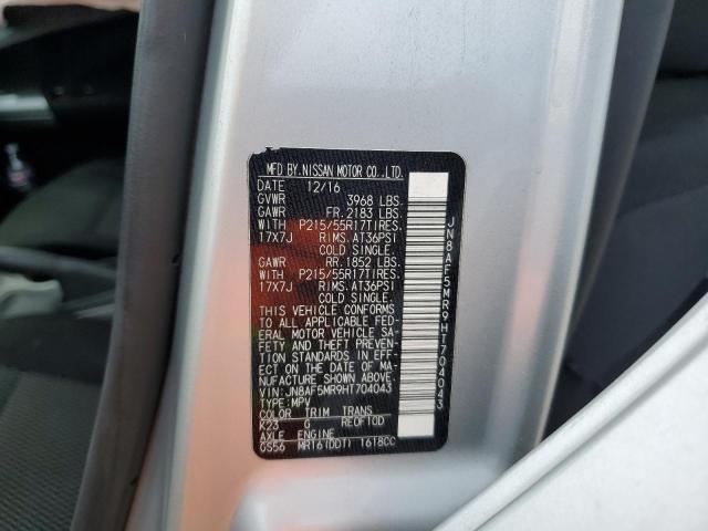 Photo 10 from auction – 2017 NISSAN JUKE S with VIN JN8AF5MR9HT704043