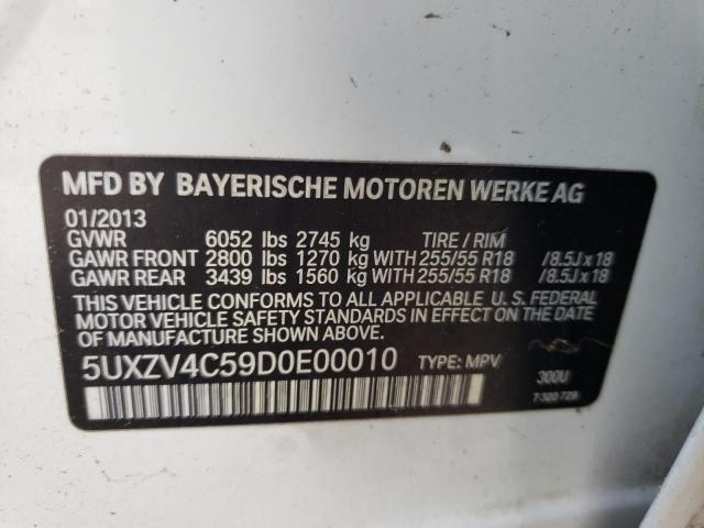Photo 10 from auction – 2013 BMW X5 XDRIVE3 with VIN 5UXZV4C59D0E00010