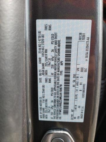 Photo 10 from auction – 2021 FORD ESCAPE SE with VIN 1FMCU9BZ3MUA19878