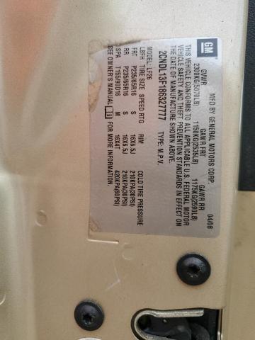 Photo 10 from auction – 2008 CHEVROLET EQUINOX LS with VIN 2CNDL13F186327777