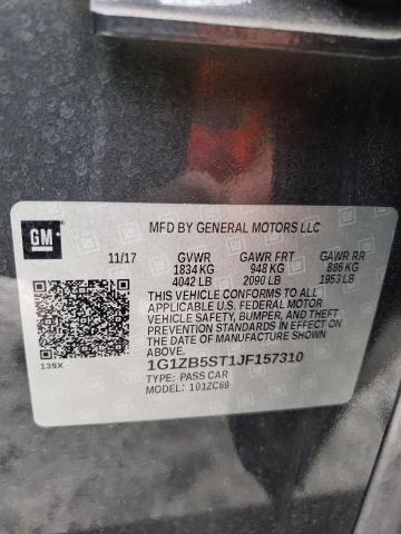 Photo 10 from auction – 2018 CHEVROLET MALIBU LS with VIN 1G1ZB5ST1JF157310