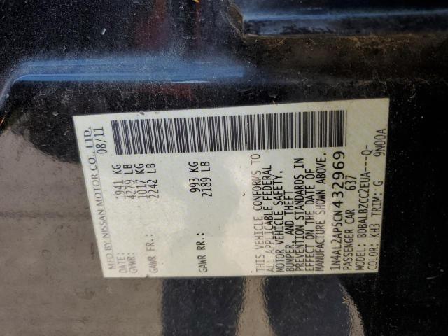 Photo 10 from auction – 2012 NISSAN ALTIMA BAS with VIN 1N4AL2AP5CN432969