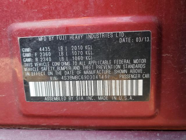 Photo 10 from auction – 2013 SUBARU LEGACY 2.5 with VIN 4S3BMBC69D3041417