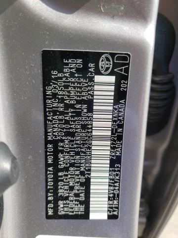 Photo 10 from auction – 2016 TOYOTA COROLLA L with VIN 2T1BURHE2GC644858