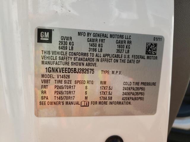 Photo 10 from auction – 2011 CHEVROLET TRAVERSE L with VIN 1GNKVEED5BJ282675