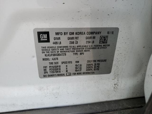 Photo 10 from auction – 2016 BUICK ENCORE CON with VIN KL4CJFSBXGB547278