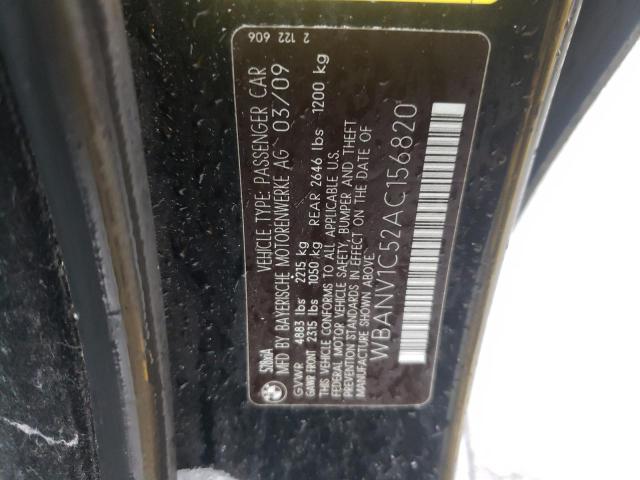 Photo 10 from auction – 2010 BMW 528 XI with VIN WBANV1C52AC156820