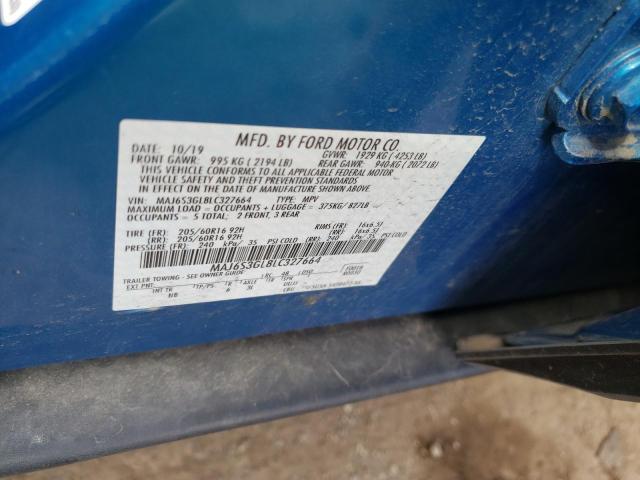 Photo 10 from auction – 2020 FORD ECOSPORT S with VIN MAJ6S3GL8LC327664