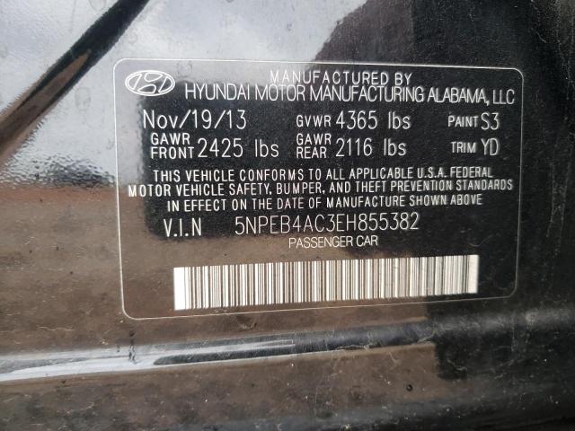 Photo 10 from auction – 2014 HYUNDAI SONATA GLS with VIN 5NPEB4AC3EH855382