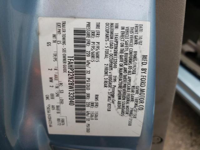 Photo 10 from auction – 2008 FORD FOCUS S/SE with VIN 1FAHP32N28W132040