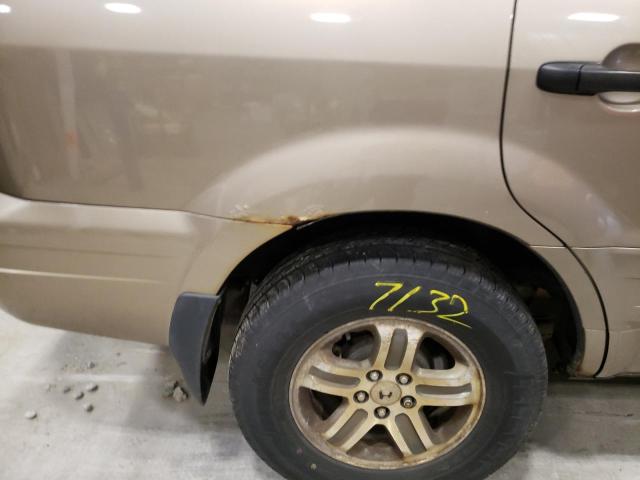 Photo 9 from auction – 2004 HONDA PILOT EXL with VIN 2HKYF18614H612037