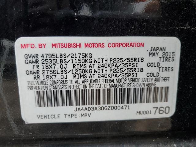 Photo 10 from auction – 2016 MITSUBISHI OUTLANDER with VIN JA4AD3A30GZ000471