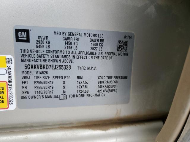 Photo 10 from auction – 2014 BUICK ENCLAVE with VIN 5GAKVBKD7EJ265328