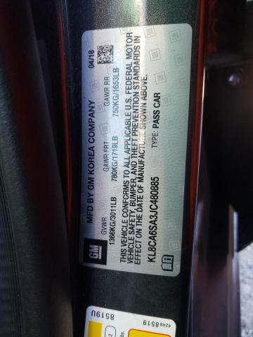 Photo 10 from auction – 2018 CHEVROLET SPARK LS with VIN KL8CA6SA3JC480885