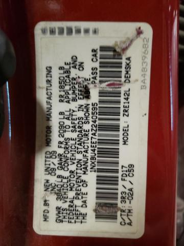 Photo 10 from auction – 2010 TOYOTA COROLLA BA with VIN 1NXBU4EE7AZ240595