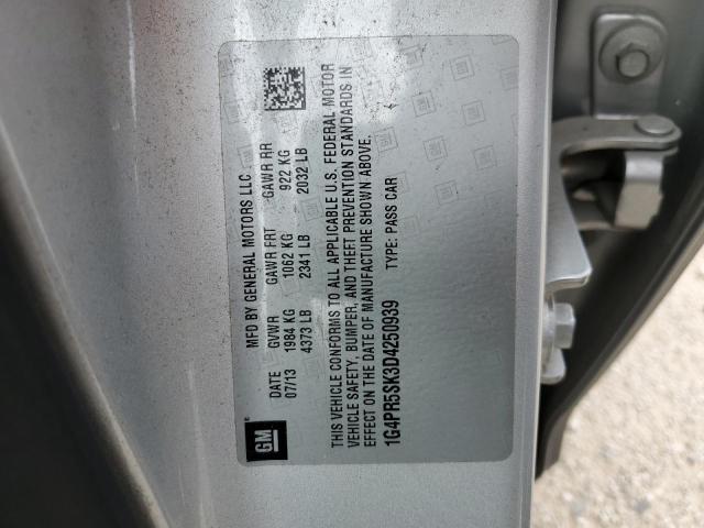 Photo 10 from auction – 2013 BUICK VERANO CON with VIN 1G4PR5SK3D4250939