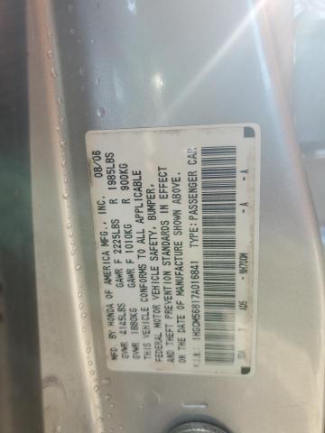 Photo 10 from auction – 2007 HONDA ACCORD EX with VIN 1HGCM56817A016841