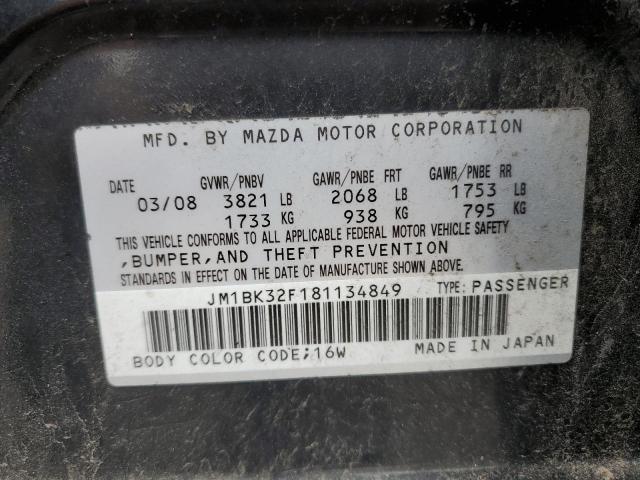 Photo 10 from auction – 2008 MAZDA MAZDA3 with VIN JM1BK32F181134849