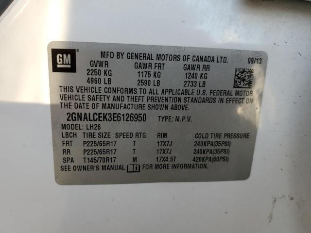 Photo 10 from auction – 2014 CHEVROLET EQUINOX LT with VIN 2GNALCEK3E6126950