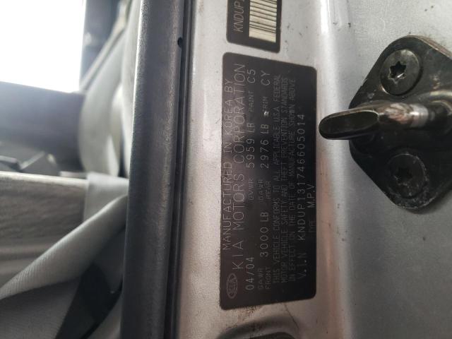 Photo 10 from auction – 2004 KIA SEDONA EX with VIN KNDUP131746605014