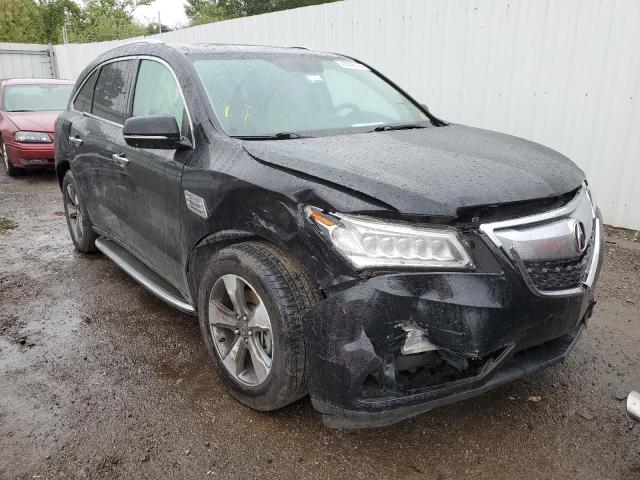 ACURA MDX 2015 with VIN 5FRYD4H25FB012173 - Photo from auction