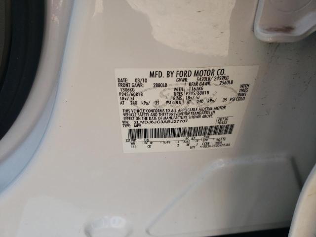 Photo 10 from auction – 2010 LINCOLN MKX with VIN 2LMDJ6JC3ABJ27707