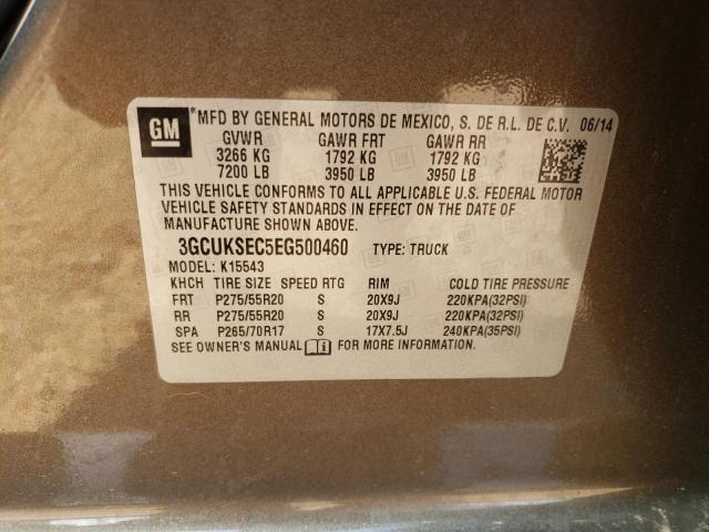 Photo 10 from auction – 2014 CHEVROLET SILVERADO with VIN 3GCUKSEC5EG500460