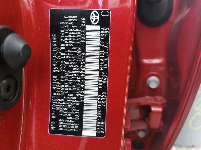 Photo 10 from auction – 2021 TOYOTA COROLLA SE with VIN 5YFS4MCE3MP075119