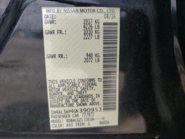 Photo 10 from auction – 2016 NISSAN ALTIMA 2.5 with VIN 1N4AL3AP4GN390953