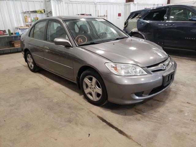HONDA CIVIC EX 2005 with VIN 2HGES26895H528181 - Photo from auction