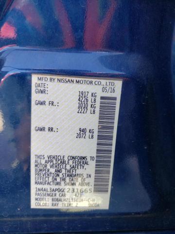 Photo 10 from auction – 2016 NISSAN ALTIMA 2.5 with VIN 1N4AL3AP0GC231665