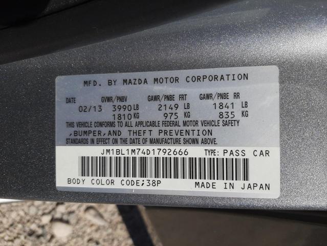 Photo 10 from auction – 2013 MAZDA 3 I with VIN JM1BL1M74D1792666
