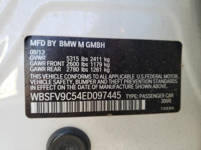 Photo 10 from auction – 2014 BMW M5 with VIN WBSFV9C54ED097445
