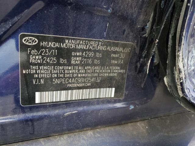Photo 10 from auction – 2011 HYUNDAI SONATA SE with VIN 5NPEC4AC9BH254132
