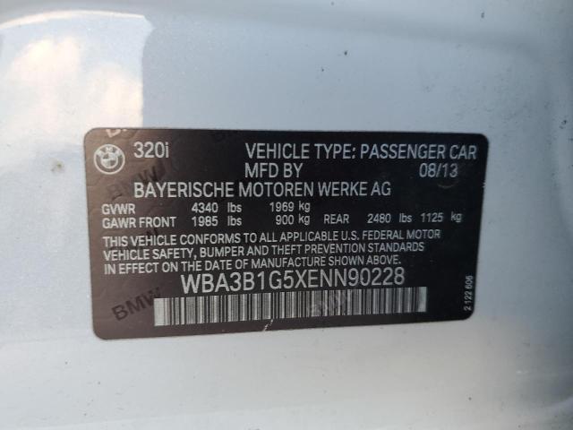 Photo 10 from auction – 2014 BMW 320 I with VIN WBA3B1G5XENN90228