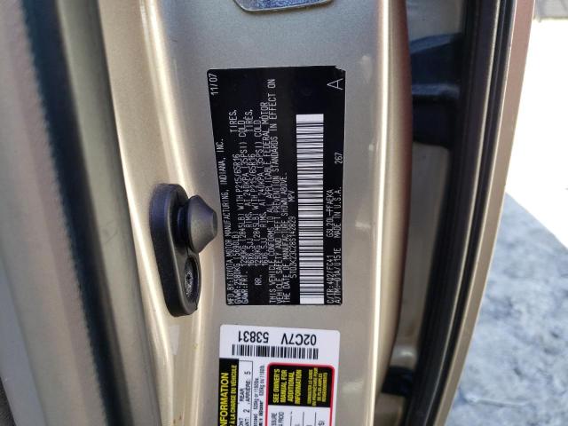 Photo 10 from auction – 2008 TOYOTA SIENNA CE with VIN 5TDZK23C28S142829
