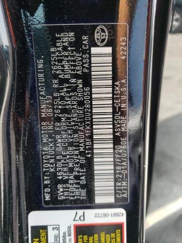 Photo 10 from auction – 2013 TOYOTA CAMRY L with VIN 4T1BF1FKXDU280056