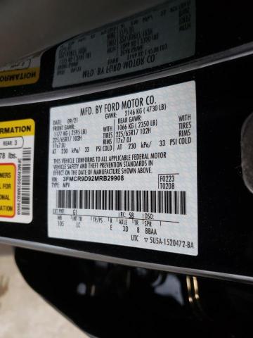 Photo 10 from auction – 2021 FORD BRONCO SPO with VIN 3FMCR9D92MRB29908