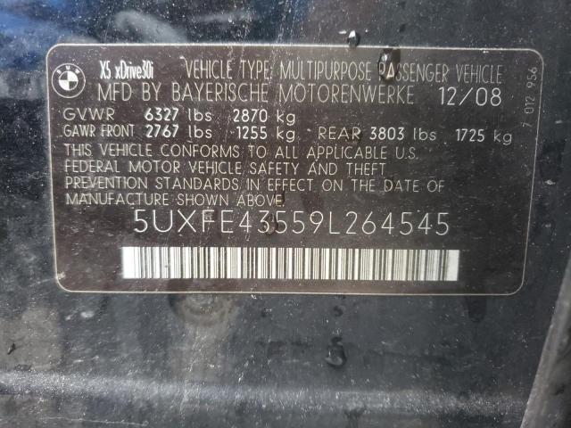 Photo 10 from auction – 2009 BMW X5 XDRIVE3 with VIN 5UXFE43559L264545